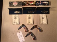 Nascar Collector Knives with cases