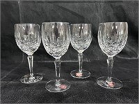 Gorham Lady Anne Crystal - 4 Wine Glasses
