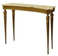 ITALIAN LOUIS XVI STYLE MARBLE-TOP CONSOLE TABLE