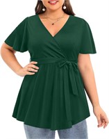 Pinup Fashion Plus Size Short Sleeve Tunic 5X