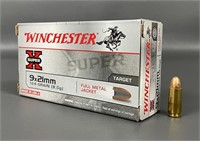 Winchester 9x21mm 124 Gr. FMJ (50 Rounds)