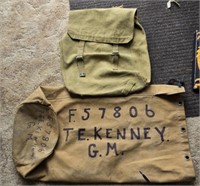 Original WW2 Large Pack/ Backpack & Kit Bag