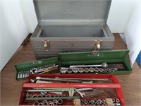 TOOL BOX AND SOCKET WRENCHES