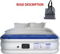 Air Mattress w/ Built-in Pump 18' High Queen