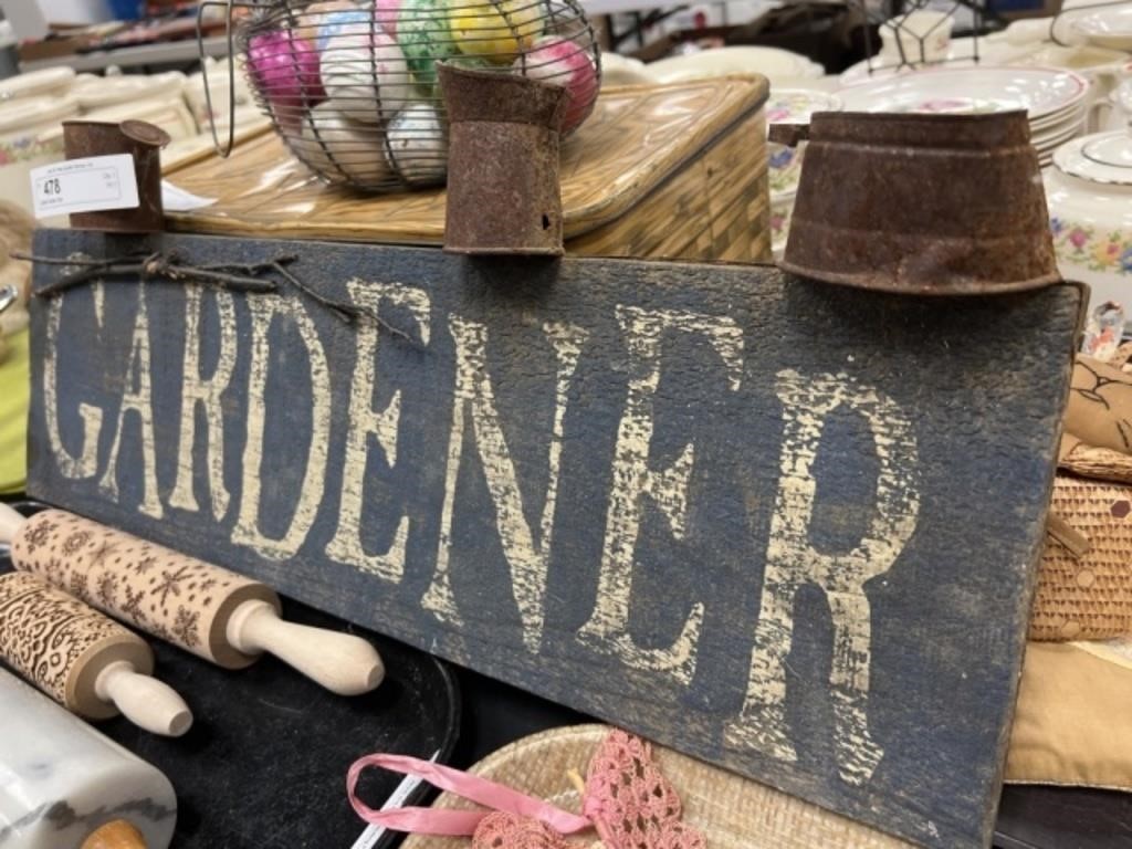 Crafted Garden Sign