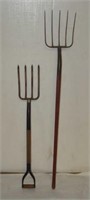 Potato Fork and Five Tine Fork