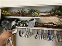 Wreath and 2 Top Shelves with Hangers