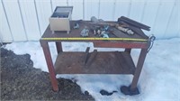 4ft Steel Welding Table with Contents