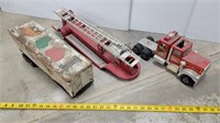 Tonka Fire Truck & Random Trailer