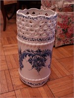 Contemporary blue and white china umbrella