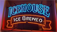 Icehouse Ice Brewed Neon Advertising Sign