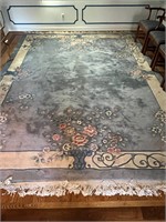 Approx 108x150 Carved Wool Area Rug