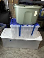 3 Storage Tote Containers