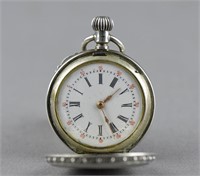 Chinese Pocket Watch 1890 Labelle 800 Silver