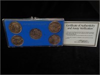 (5) Morgan Silver Dollars in Case