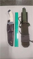 2 KNIVES IN SHEATH