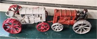 2 Cast Iron Toy Tractors