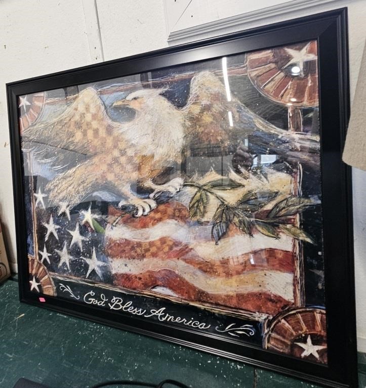 Framed Eagle Artwork