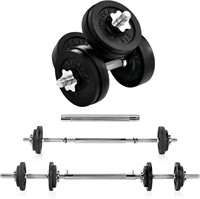$91  Adjustable Dumbbell Set - 60lbs + Connector