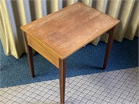 Wood end table.