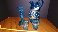 Turquoise Glass Items