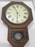 Antique Seth Thomas Wall Clock w/Pendulum. No Key