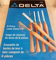 Delta 6 Piece Lathe Chisel Set in Box
