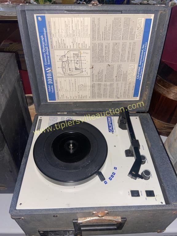 Vintage califone record player