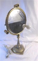 Vintage Boudouir Lighted Mirror, Works!