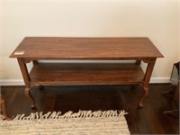French 2 Shelf Console Table