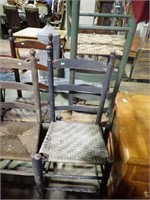 5 WOVEN SEAT CHAIRS