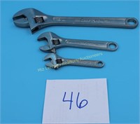 Craftsman Adjustable Wrenches 10", 100mm, 6"