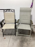 Two Folding Patio Chairs, good condition