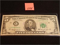 1963 A $5 Silver Certificate
