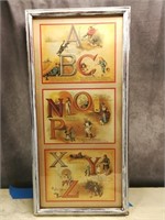 Alphabet Characters Reprint of Antique Print 1980s