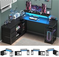Sfdou Office Desk With Charger (black) Rmd7i