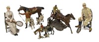 (5) PAINTED LEAD TOY FIGURES/MINIATURES, SPORTS