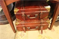 Two Vintage Style Suitcases