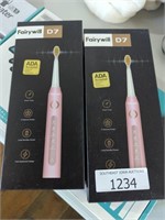2 Fairywill D7 Electric toothbrushes