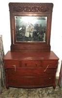 Antique Dresser & Mirror