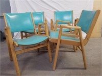 4 chaises d'école vintage Henderson