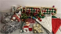 Vintage Christmas Decorations, Santa Statue & More