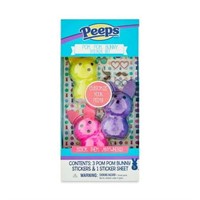 Peeps Pom Pom Bunnies Sticker Set  3+