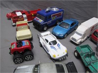 Lot of Assorted Vintage Toy Cars and Trucks