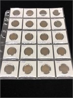 20 Canadian Large Cents 1904-1919