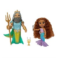 NEW Mermaid Ariel & King Triton Petite Gift Set