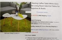 Homfa Nesting Coffee Table Set