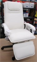 Deluxe Leather Office Chair w/Foot Rest