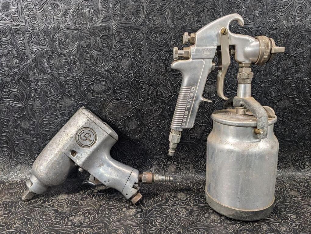 Devilbiss Pneumatic Paint Sprayer and Central