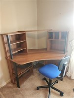 Multi Level Computer Desk and Chair